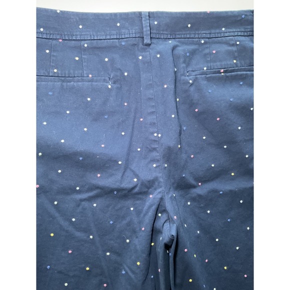 Talbots Perfect Short Polka Dot Cotton Blend Casual Shorts Size 14 - Picture 7 of 10